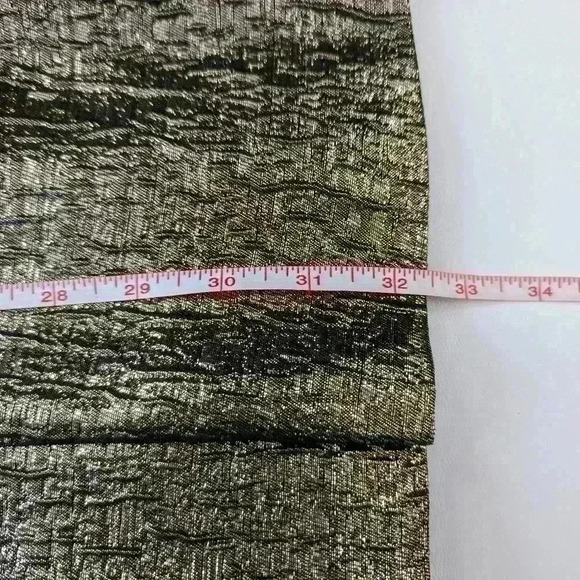 Susana Monaco Metallic Gold Dress Size 4 Homecoming, Prom, Cocktail Party, NYE - Picture 7 of 8